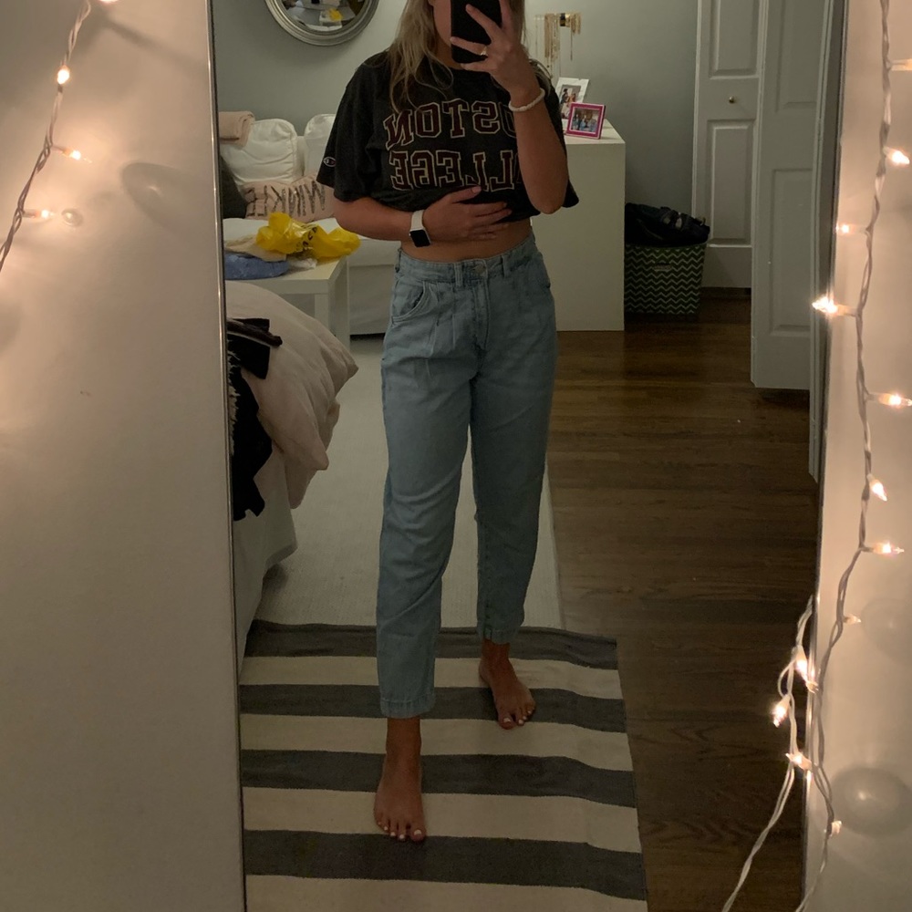 H&M High Waisted Mom Jeans (w/ belt).
